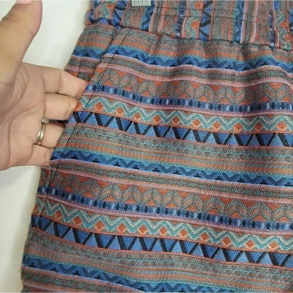 J.Crew Aztec Jacquard Boardwalk Pull On Shorts Multicolor Size 2